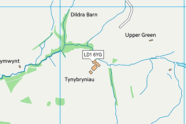 LD1 6YG map - OS VectorMap District (Ordnance Survey)
