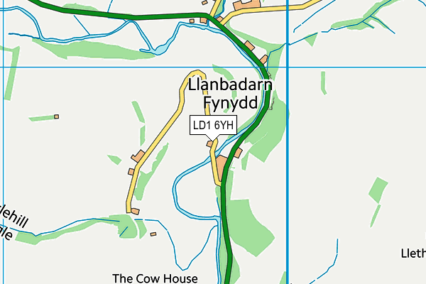 LD1 6YH map - OS VectorMap District (Ordnance Survey)