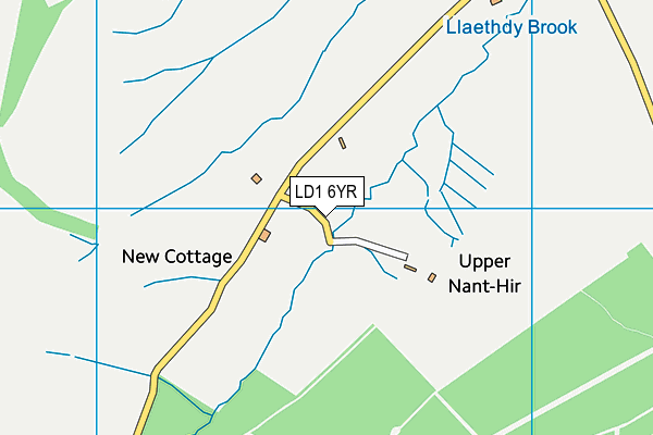 LD1 6YR map - OS VectorMap District (Ordnance Survey)