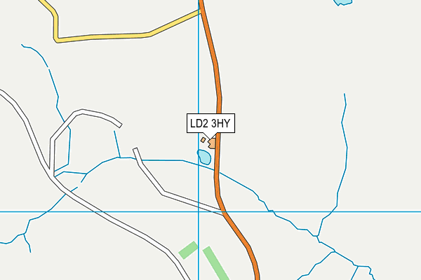 LD2 3HY map - OS VectorMap District (Ordnance Survey)