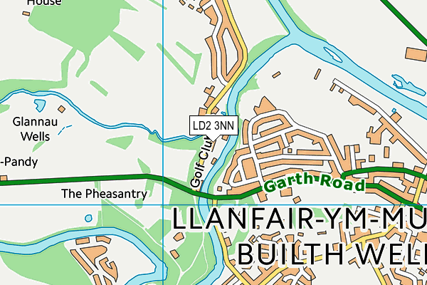 LD2 3NN map - OS VectorMap District (Ordnance Survey)