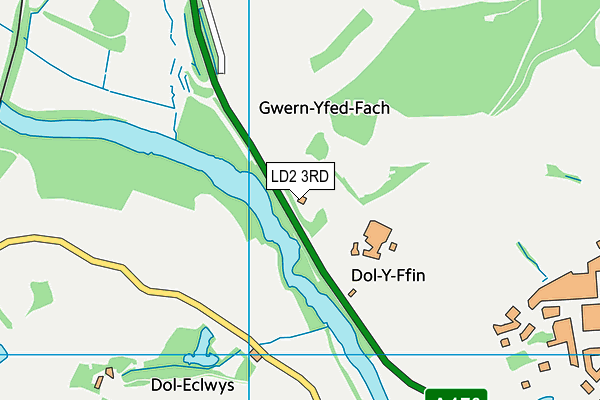 LD2 3RD map - OS VectorMap District (Ordnance Survey)