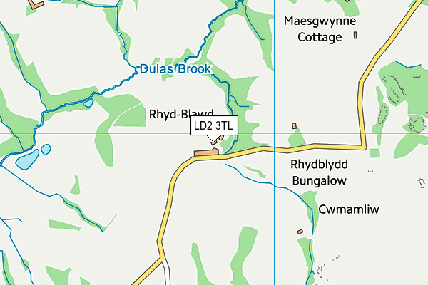 LD2 3TL map - OS VectorMap District (Ordnance Survey)