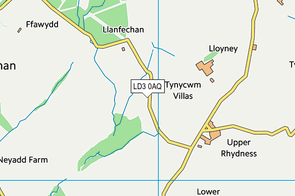 LD3 0AQ map - OS VectorMap District (Ordnance Survey)