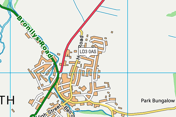 LD3 0AS map - OS VectorMap District (Ordnance Survey)