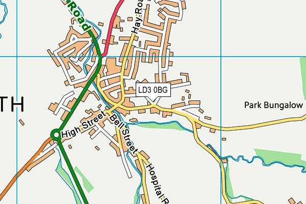LD3 0BG map - OS VectorMap District (Ordnance Survey)