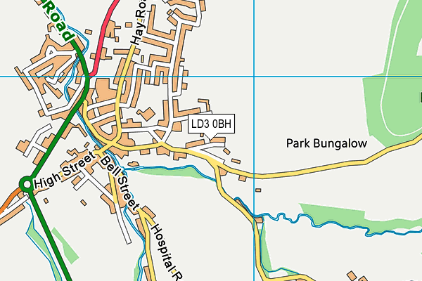 LD3 0BH map - OS VectorMap District (Ordnance Survey)