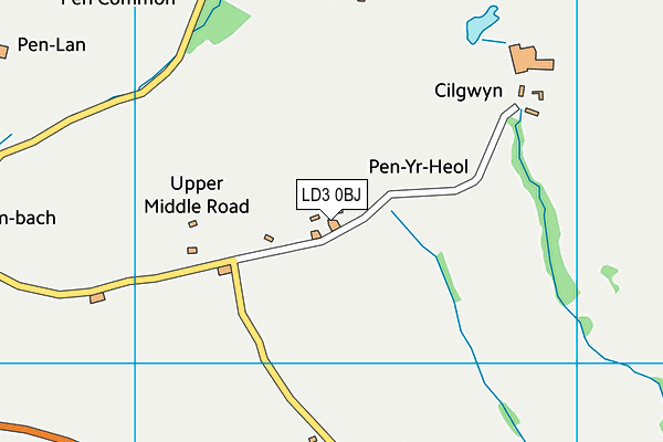 LD3 0BJ map - OS VectorMap District (Ordnance Survey)