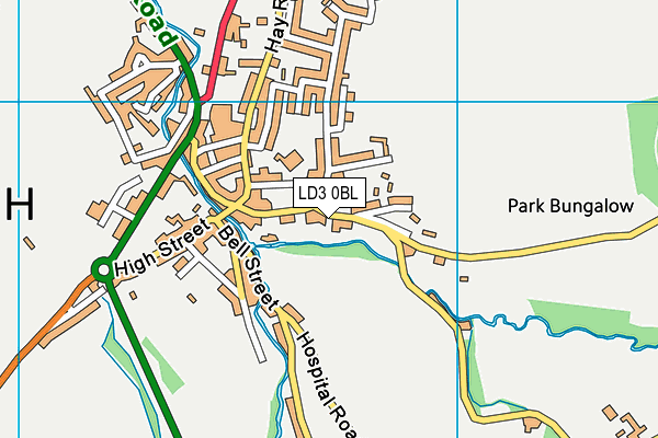 LD3 0BL map - OS VectorMap District (Ordnance Survey)