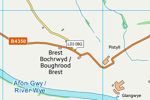 LD3 0BQ map - OS VectorMap District (Ordnance Survey)