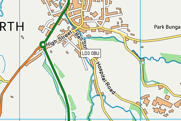 LD3 0BU map - OS VectorMap District (Ordnance Survey)