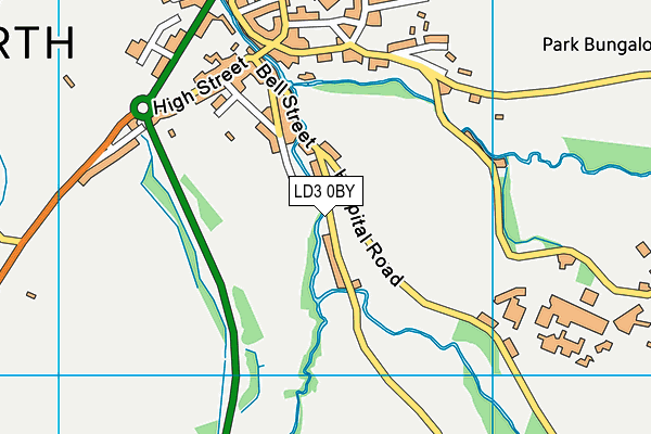 LD3 0BY map - OS VectorMap District (Ordnance Survey)