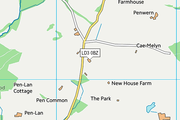 LD3 0BZ map - OS VectorMap District (Ordnance Survey)