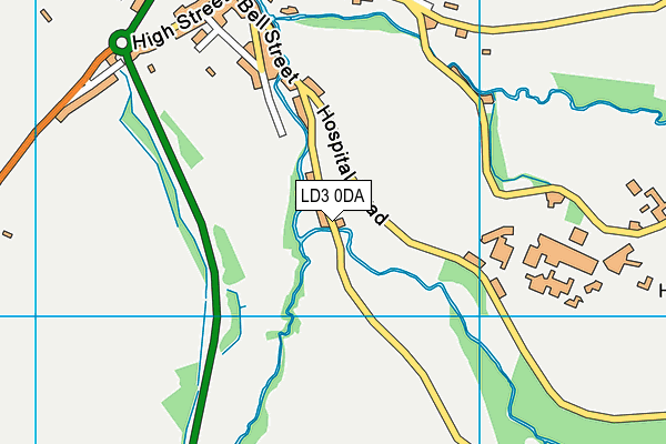 LD3 0DA map - OS VectorMap District (Ordnance Survey)