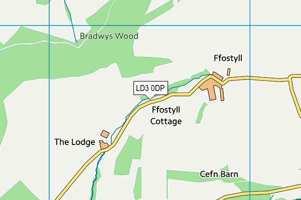 LD3 0DP map - OS VectorMap District (Ordnance Survey)