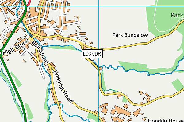 LD3 0DR map - OS VectorMap District (Ordnance Survey)