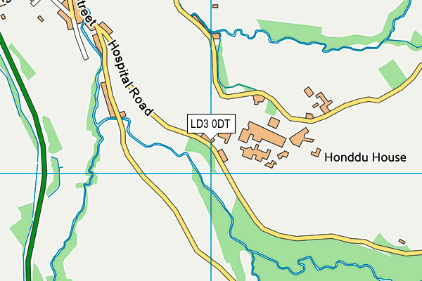 LD3 0DT map - OS VectorMap District (Ordnance Survey)