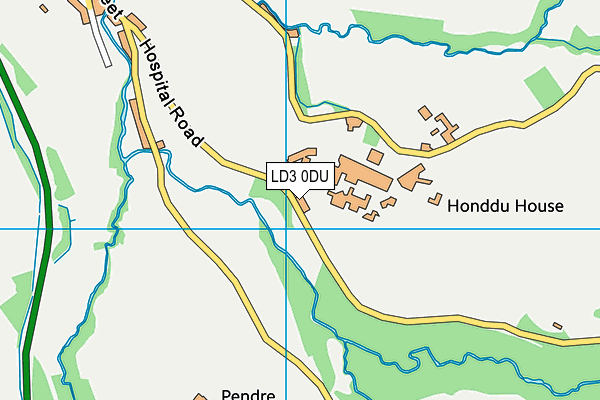 LD3 0DU map - OS VectorMap District (Ordnance Survey)