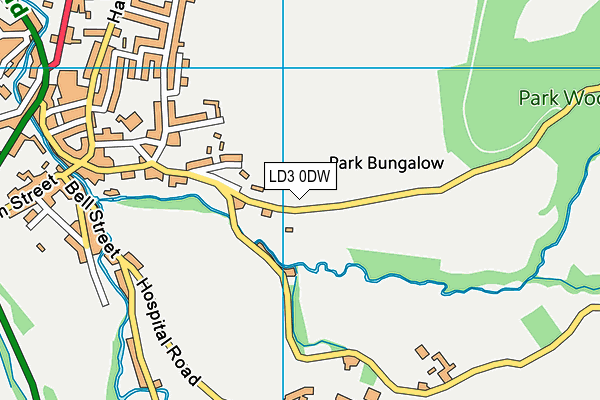 LD3 0DW map - OS VectorMap District (Ordnance Survey)