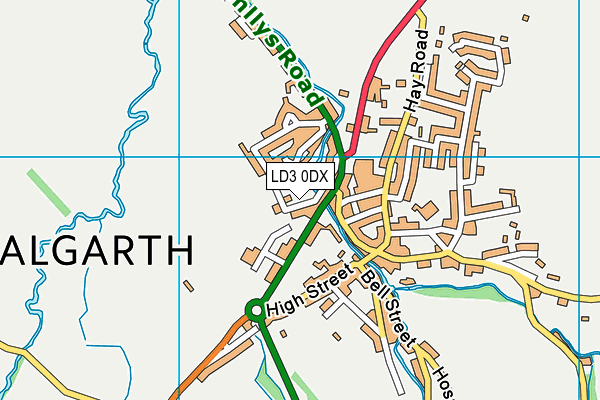 LD3 0DX map - OS VectorMap District (Ordnance Survey)