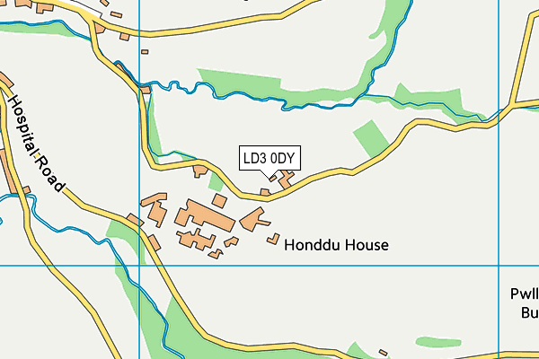 LD3 0DY map - OS VectorMap District (Ordnance Survey)