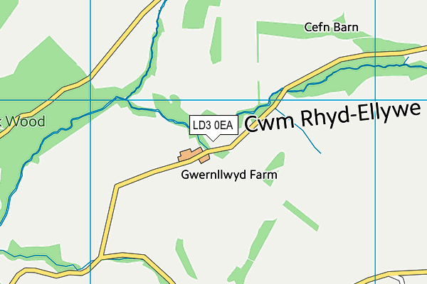 LD3 0EA map - OS VectorMap District (Ordnance Survey)