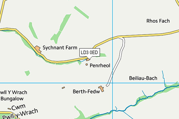 LD3 0ED map - OS VectorMap District (Ordnance Survey)