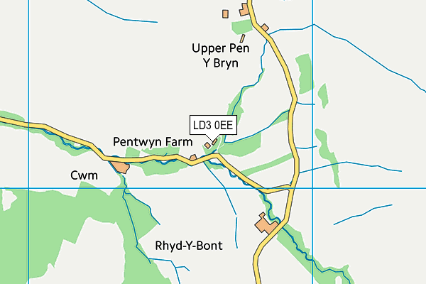 LD3 0EE map - OS VectorMap District (Ordnance Survey)