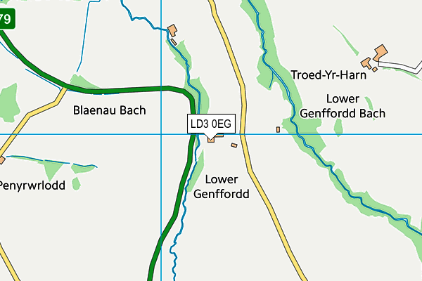 LD3 0EG map - OS VectorMap District (Ordnance Survey)