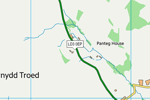LD3 0EP map - OS VectorMap District (Ordnance Survey)