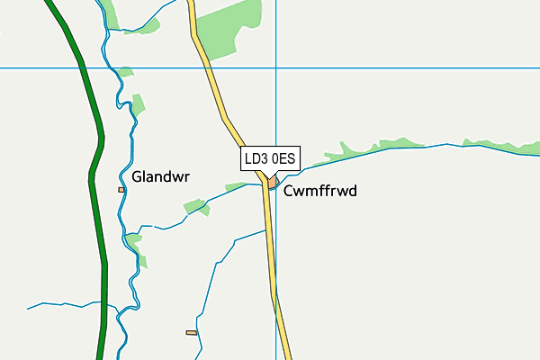 LD3 0ES map - OS VectorMap District (Ordnance Survey)