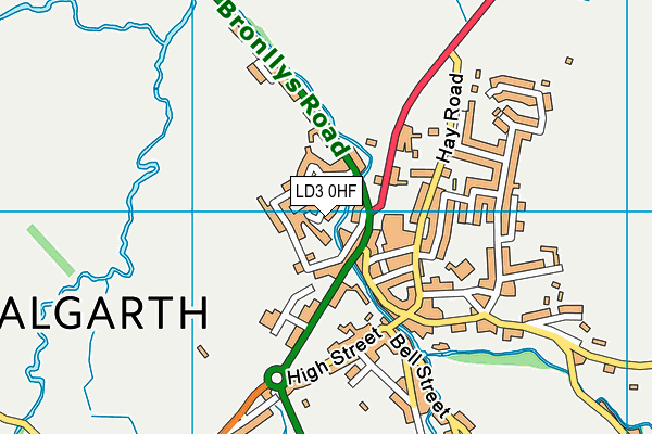 LD3 0HF map - OS VectorMap District (Ordnance Survey)