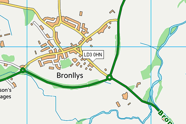 LD3 0HN map - OS VectorMap District (Ordnance Survey)