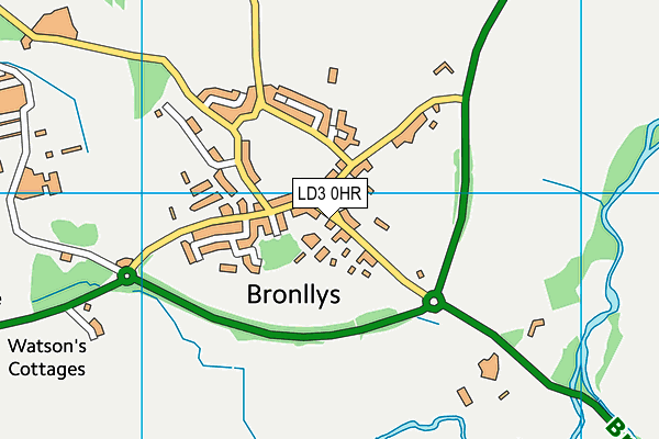 LD3 0HR map - OS VectorMap District (Ordnance Survey)