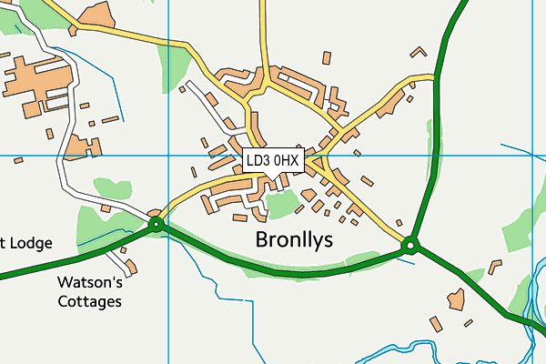 LD3 0HX map - OS VectorMap District (Ordnance Survey)