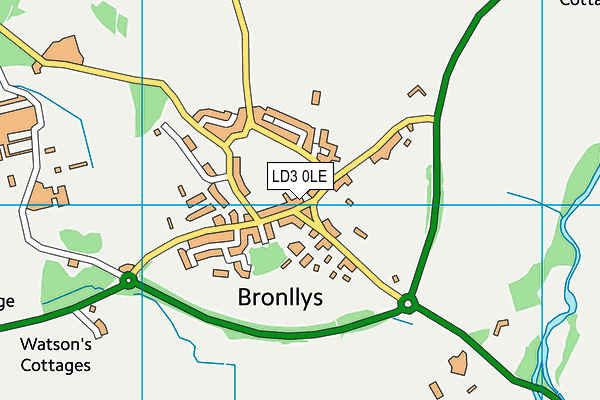 LD3 0LE map - OS VectorMap District (Ordnance Survey)