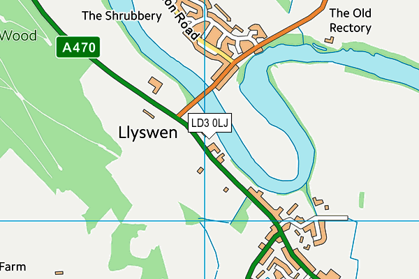 LD3 0LJ map - OS VectorMap District (Ordnance Survey)