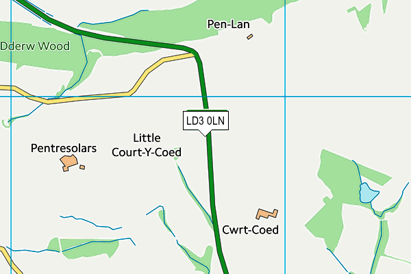 LD3 0LN map - OS VectorMap District (Ordnance Survey)
