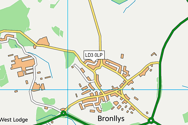 LD3 0LP map - OS VectorMap District (Ordnance Survey)