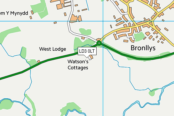 LD3 0LT map - OS VectorMap District (Ordnance Survey)