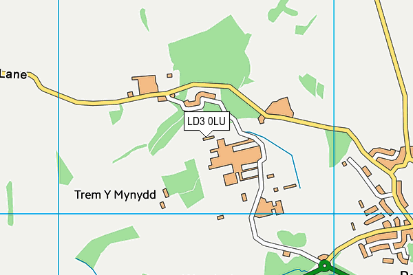 Ty Bronllys map (LD3 0LU) - OS VectorMap District (Ordnance Survey)