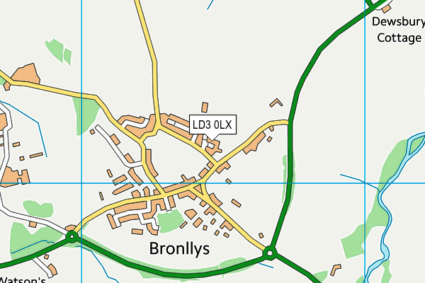 LD3 0LX map - OS VectorMap District (Ordnance Survey)