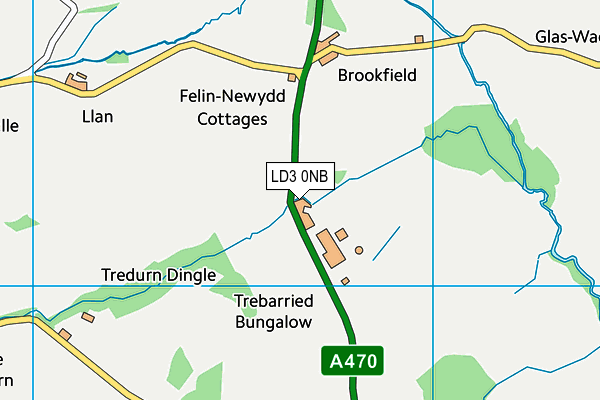 LD3 0NB map - OS VectorMap District (Ordnance Survey)