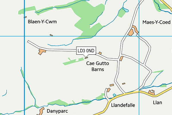 LD3 0ND map - OS VectorMap District (Ordnance Survey)