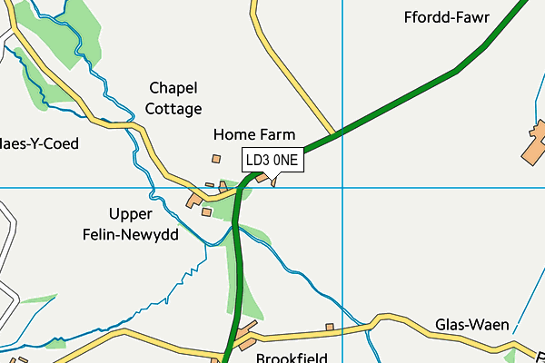 LD3 0NE map - OS VectorMap District (Ordnance Survey)