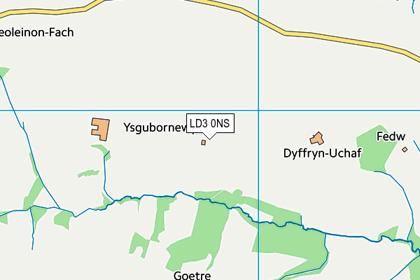 LD3 0NS map - OS VectorMap District (Ordnance Survey)