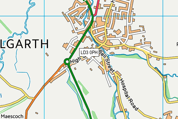 LD3 0PH map - OS VectorMap District (Ordnance Survey)