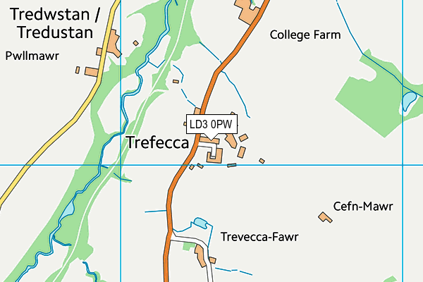 LD3 0PW map - OS VectorMap District (Ordnance Survey)