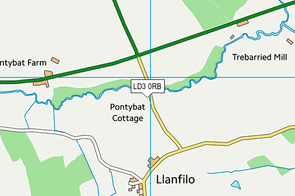 LD3 0RB map - OS VectorMap District (Ordnance Survey)