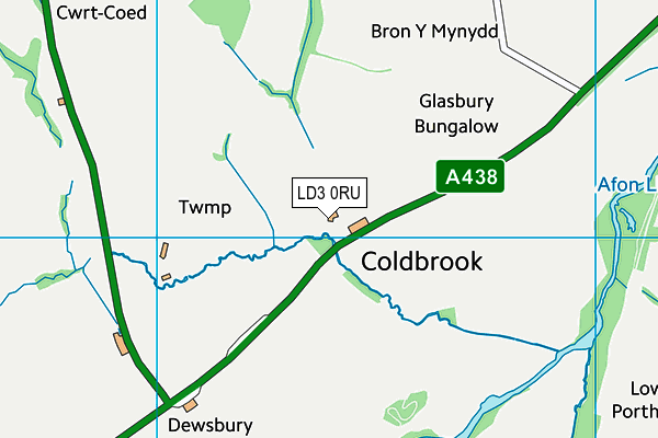 LD3 0RU map - OS VectorMap District (Ordnance Survey)